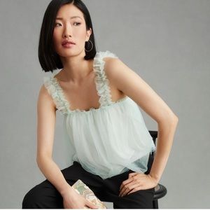 Tulle Anthropologie Tank